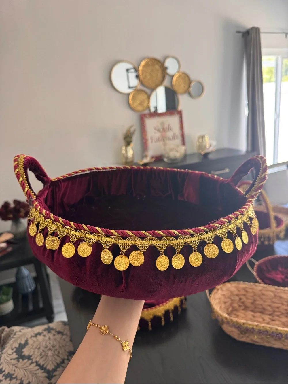 Palestinian henna baskets (two pieces)